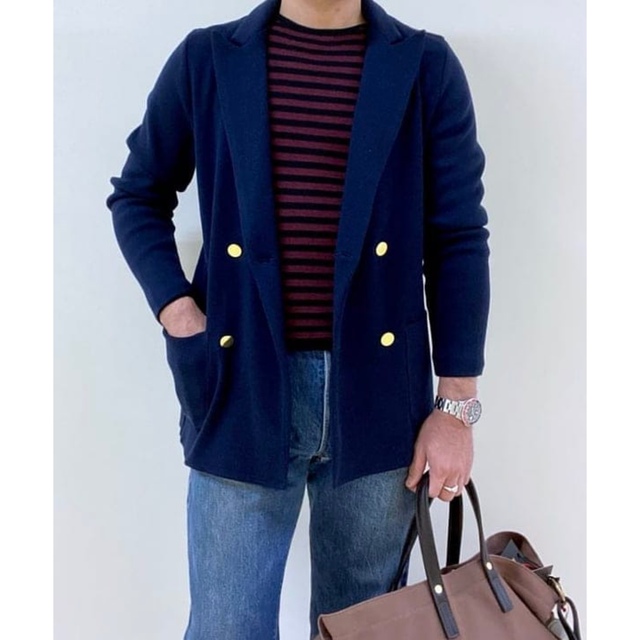 BEAMS F - BEAMS F BAFY × BEAMS F 別注ダブルブレストニット