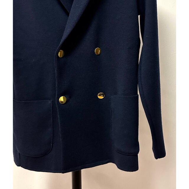 冬バーゲン☆】 BEAMS 別注ダブルブレストニットジャケット F BEAMS