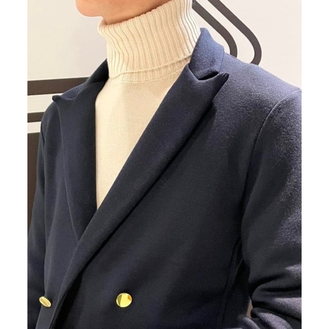 冬バーゲン☆】 BEAMS 別注ダブルブレストニットジャケット F BEAMS