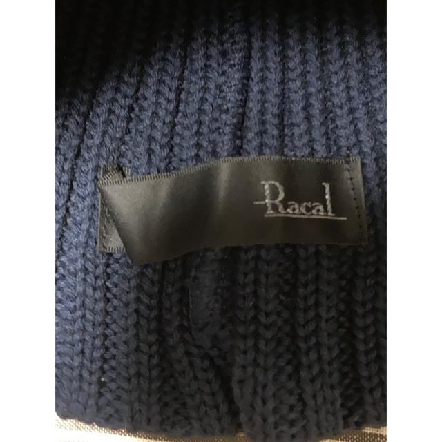 RACAL(ラカル)の新品　RACAL ラカル　ビーニー　ニット帽　ネイビー　ユニセックス メンズの帽子(ニット帽/ビーニー)の商品写真