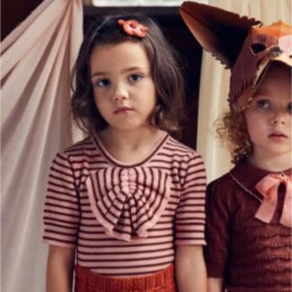 ミーシャアンドパフ(Misha & Puff)のmisha and puff 21ss 半袖ニット 3-4y(ニット)