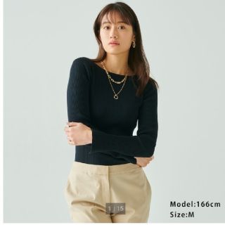 プラステ(PLST)の新品！♥️PLST♥️シルクブレンドリブセーター。Ｓ。(ニット/セーター)