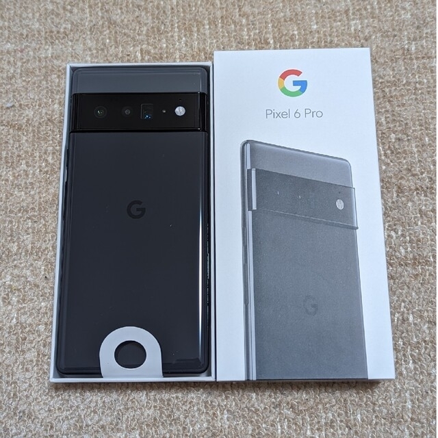 新品 Pixel 6 pro 黒 ピクセル Google 未使用スマートフォン/携帯電話