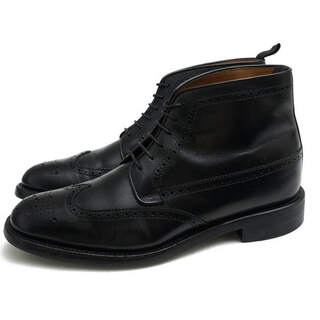 リーガル(REGAL)のリーガル／REGAL レースアップブーツ シューズ 靴 メンズ 男性 男性用レザー 革 本革 ブラック 黒  17CR メダリオン ウイングチップ グッドイヤーウェルト製法(ブーツ)