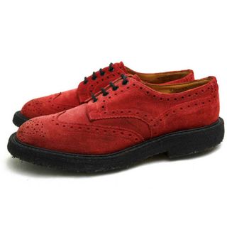 トリッカーズ(Trickers)のトリッカーズ／Tricker's シューズ ビジネスシューズ 靴 ビジネス メンズ 男性 男性用スエード スウェード レザー 革 本革 レッド 赤  M5633 Bourton バートン メダリオン ウイングチップ クレープソール グッドイヤーウェルト製法(ドレス/ビジネス)