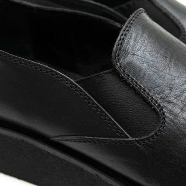 パドローネ／PADRONE サイドゴアブーツ シューズ 靴 メンズ 男性 男性用レザー 革 本革 ブラック 黒  PK8054-2202-18C SIDE GORE SHOES クレープソール プレーントゥ スリッポン 5
