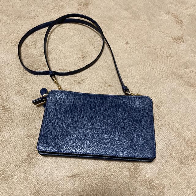 COACH(コーチ)のcoach ショルダーバッグ　財布兼用　ネイビー レディースのバッグ(ショルダーバッグ)の商品写真