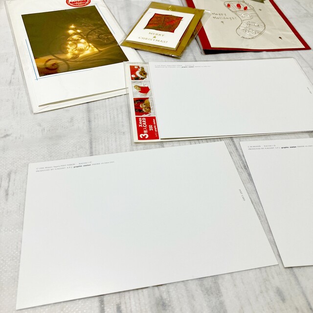 クリスマス　グリーティング　ポストカード　4セット ハンドメイドの文具/ステーショナリー(カード/レター/ラッピング)の商品写真