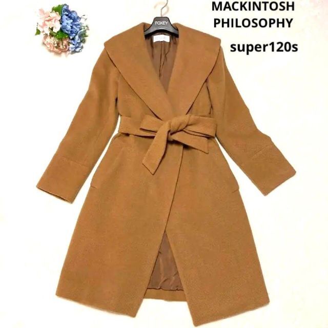 MACKINTOSH PHILOSOPHY(マッキントッシュフィロソフィー)の✨新品同様✨マッキントッシュSuper120's  アンゴラ混　36 近年モデル レディースのジャケット/アウター(ロングコート)の商品写真