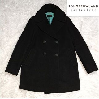 TOMORROWLAND collection Pコート ブラック 黒 M