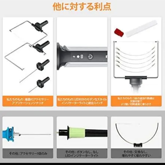 熱線発泡カッターセット　電気切断　手工芸品　アートワーク　DIY 彫刻　ブラシ付 1