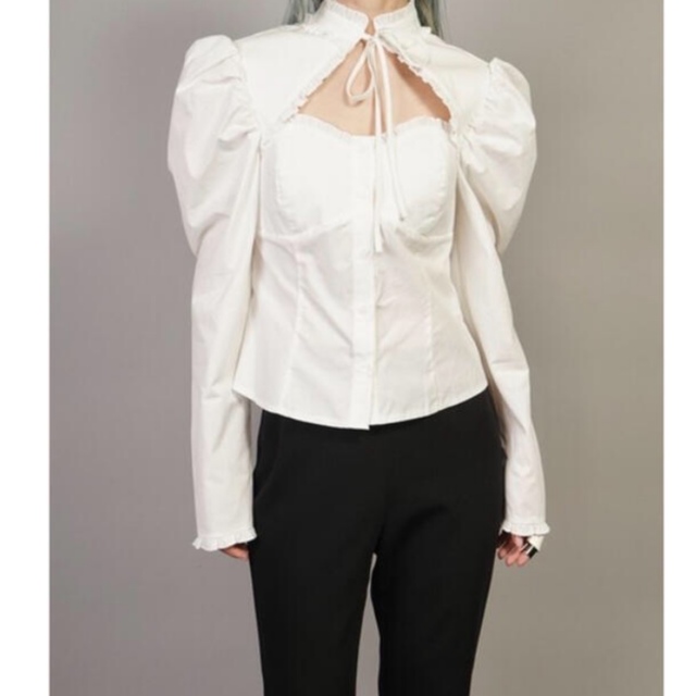 HELK TRIANGLE OPEN TIE SHIRT (WHITE)