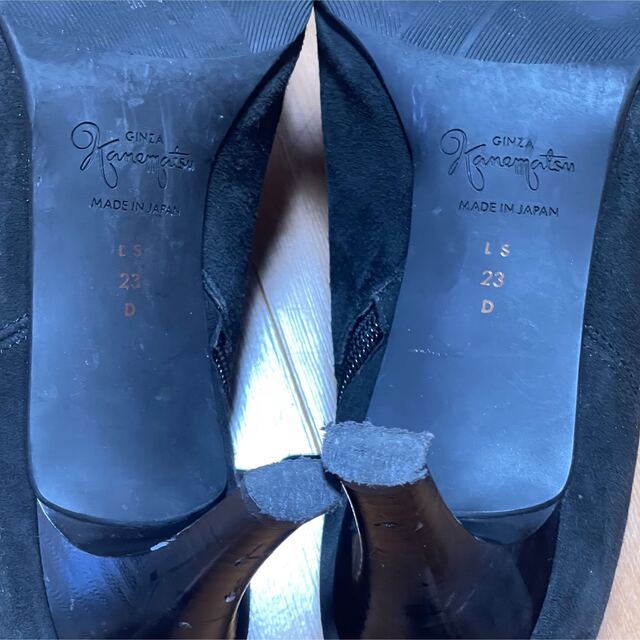 GINZA Kanematsu(ギンザカネマツ)の銀座かねまつブーティ ショートブーツ 撥水加工 23cm スエード DIANA レディースの靴/シューズ(ブーティ)の商品写真