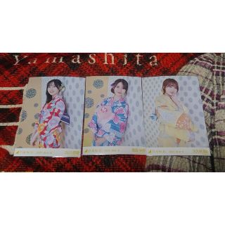 乃木坂46　浴衣　北川悠理　黒見明香　矢久保美緒セット(アイドルグッズ)