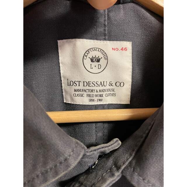 Lost dessau(ロストデッサウ)のユーロヴィンテージ風　ステンカラーコート メンズのジャケット/アウター(ステンカラーコート)の商品写真