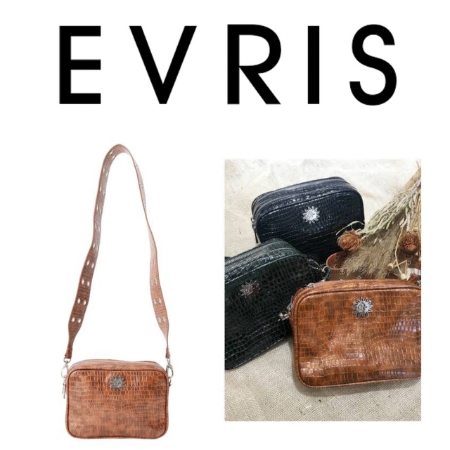 EVRIS(エヴリス)の【EVRIS】♡ ダブルZIPショルダーバッグ【定価9,889円】 レディースのバッグ(ショルダーバッグ)の商品写真