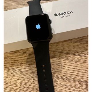 アップルウォッチ(Apple Watch)のapple watch3  42mm space gray バッテリー99％(腕時計(デジタル))