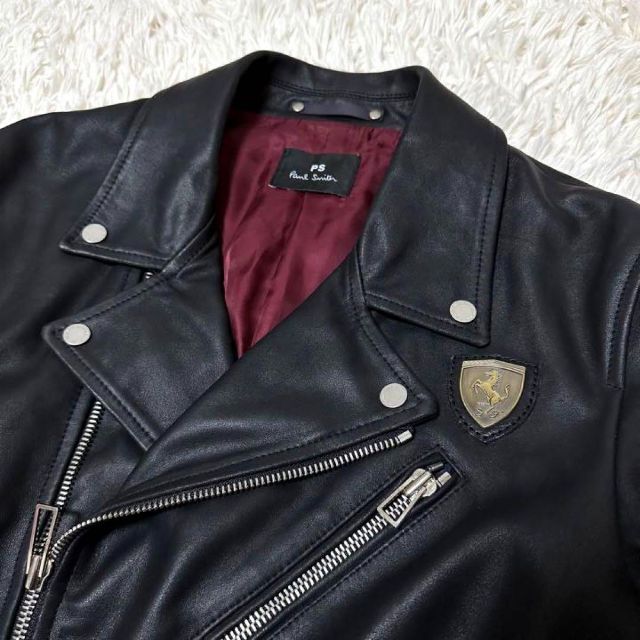 Paul Smith - PSポールスミス ラムレザー ダブルライダースジャケット