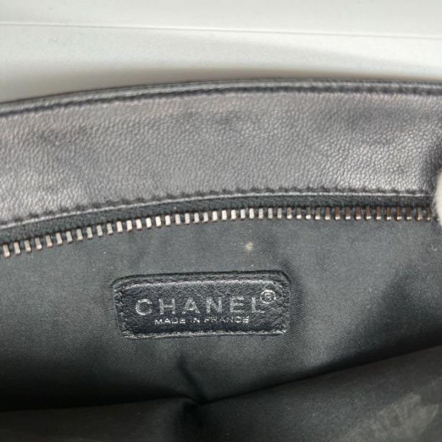 美品❗️ シャネル CHANEL ポーチ 化粧ポーチ ブラック 5