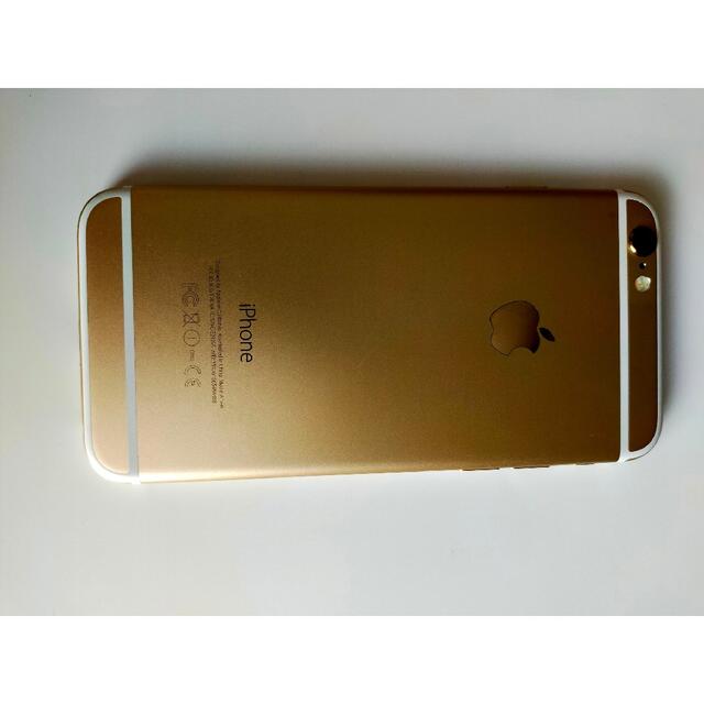 iPhone(アイフォーン)のiPhone 6 Gold 16 GB SIMフリー スマホ/家電/カメラのスマートフォン/携帯電話(スマートフォン本体)の商品写真