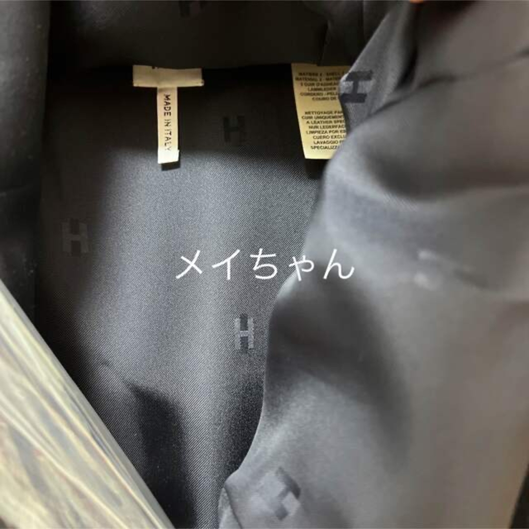 HERMES - エルメス 鹿革&羊革ひざ丈スカート 新品未使用 36の HERMES - エルメス 鹿革&羊革ひざ丈スカート 新品未使用 36の