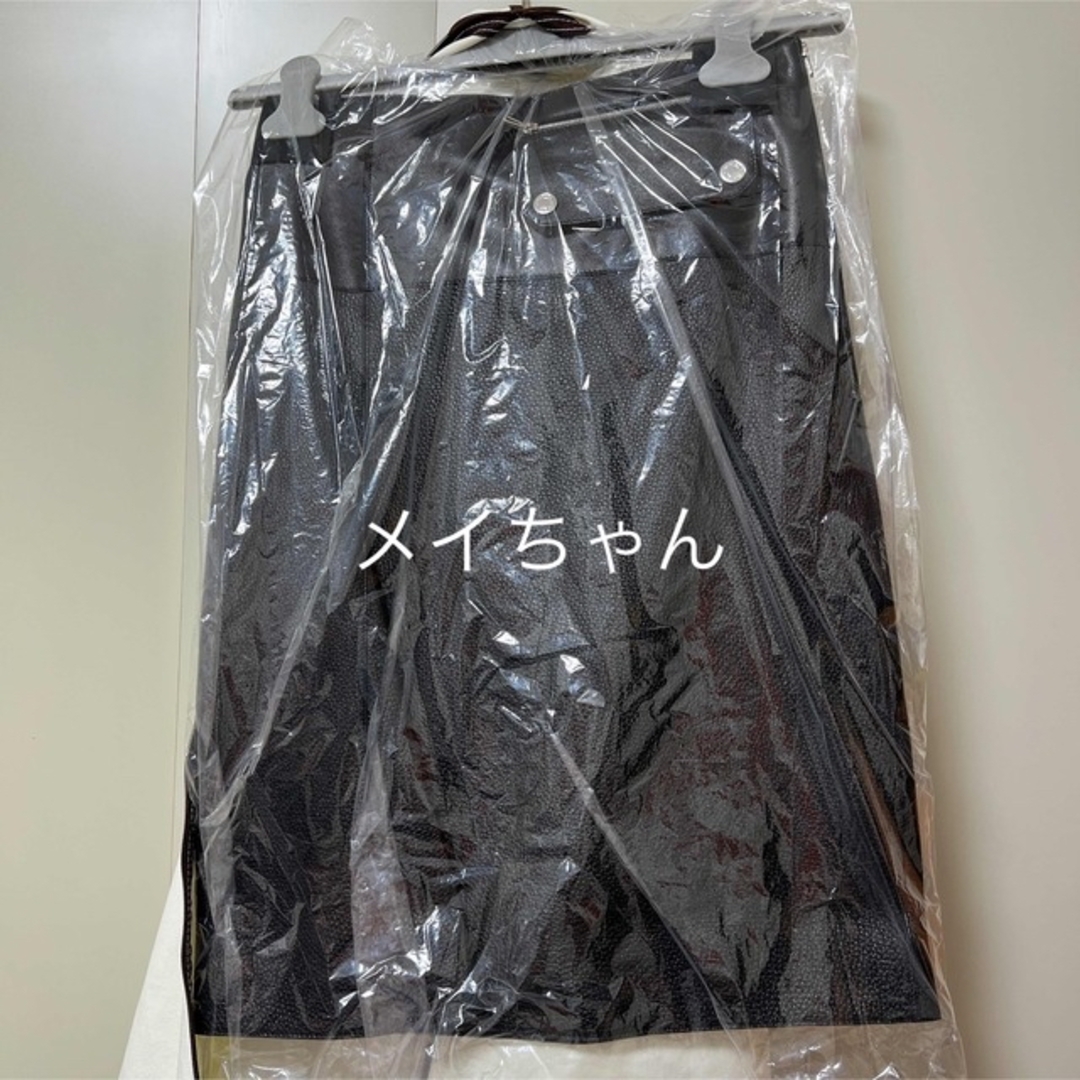 HERMES - エルメス 鹿革&羊革ひざ丈スカート 新品未使用 36の HERMES - エルメス 鹿革&羊革ひざ丈スカート 新品未使用 36の
