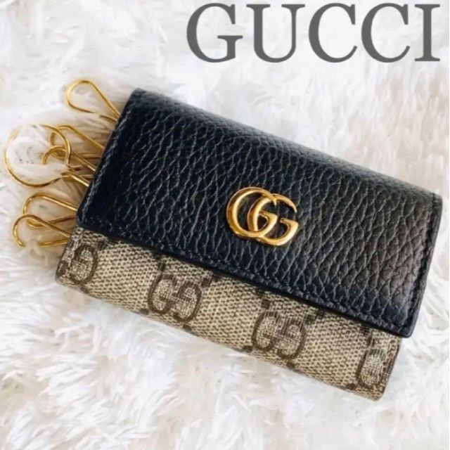 美品 6連 GUCCI キーケース マーモント スプリーム GG グッチ 人気定番