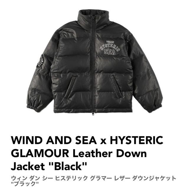 HYSTERIC GLAMOUR(ヒステリックグラマー)のWDS HYSTERIC GLAMOUR Leather DownJacket  メンズのジャケット/アウター(ダウンジャケット)の商品写真