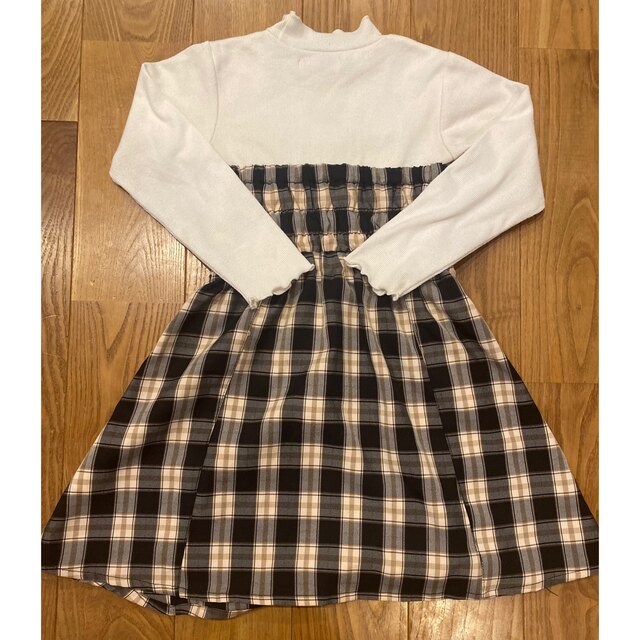 AEON(イオン)のPIRMON 大人チェックワンピース size110cm♪ キッズ/ベビー/マタニティのキッズ服女の子用(90cm~)(ワンピース)の商品写真