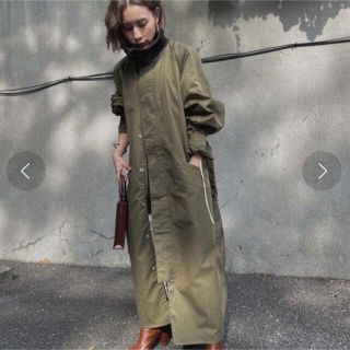 アメリヴィンテージ(Ameri VINTAGE)の【入手困難！CORDUROY COLLAR MILITARY COAT(ロングコート)