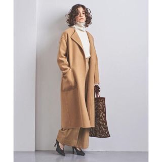 ユナイテッドアローズ(UNITED ARROWS)のUGCB ダブルフェイス ノーカラーコート(ロングコート)