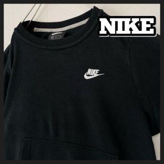 ジョーダン(Jordan Brand（NIKE）)のUSA古着 NIKE ナイキ トレーナー ポケット スモールスウッシュ 刺繍ロゴ(トレーナー/スウェット)