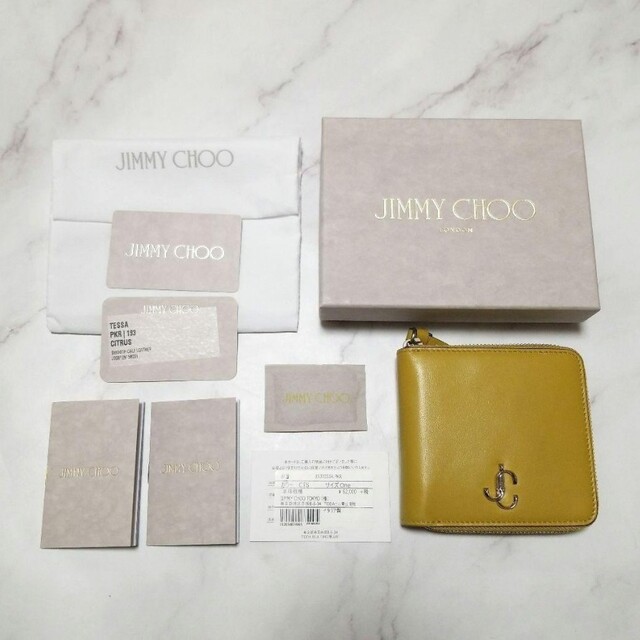 JIMMY CHOO ジミーチュウ 二つ折り財布 ミニウォレット  レザー