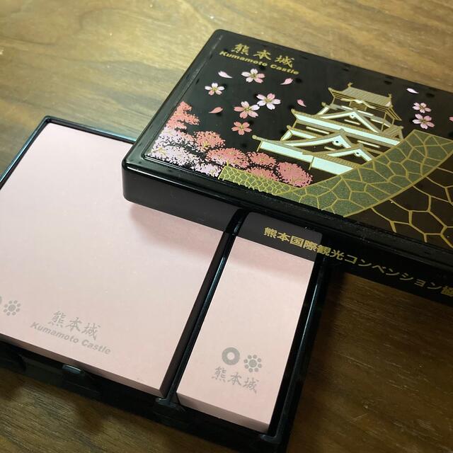 熊本城蒔絵 付箋ケース 「春日山蒔絵硯箱」63円切手マキシマムカード1枚
