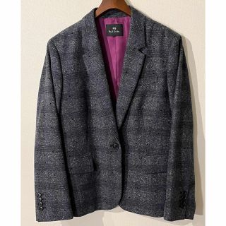 ポールスミス(Paul Smith)のPaul Smith/21AW/フロックオンチェックテーラリングJKT/46L(テーラードジャケット)