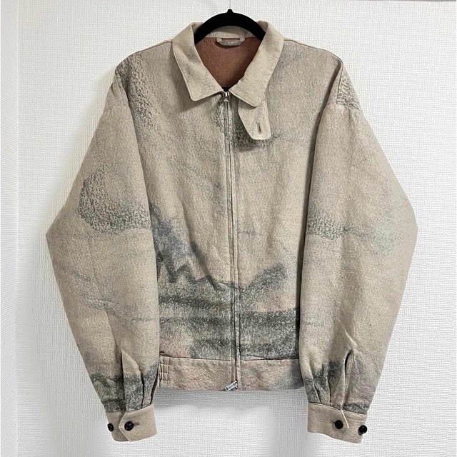 yoke 22ss JACQUARD LOOSE ZIP BLOUSON 2