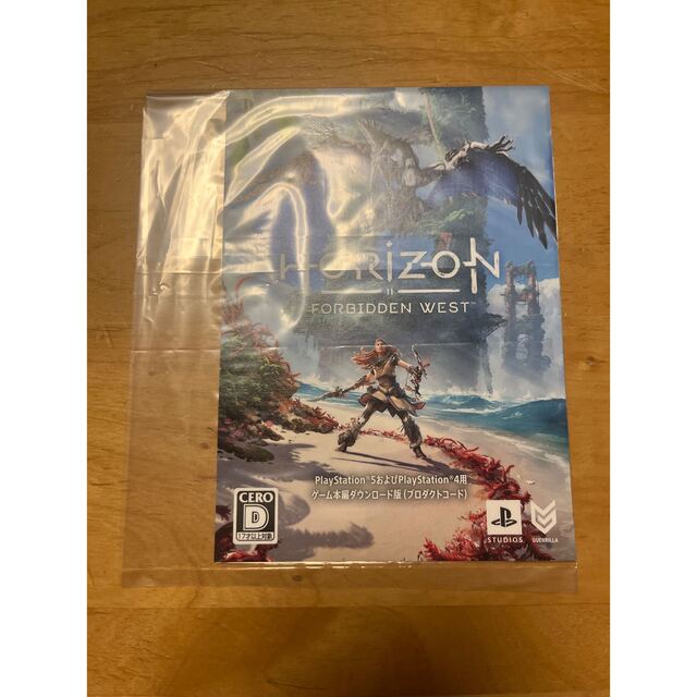 PlayStation(プレイステーション)のHorizon Forbidden West コード ホライゾン PS5 PS4 エンタメ/ホビーのゲームソフト/ゲーム機本体(家庭用ゲームソフト)の商品写真