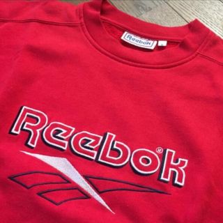 リーボック(Reebok)の古着Reebok リーボック スウェット トレーナー 赤色 S(スウェット)