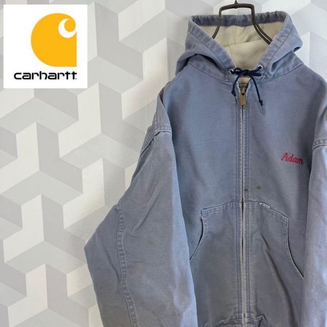 carhartt - 【カーハート】ダックアクティブ パーカー アイスグレー Carharttの通販 by 古着Dig-Dug｜カーハートならラクマ