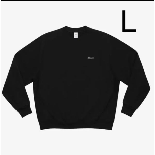 L サイズ jjjjound Black Crewneck