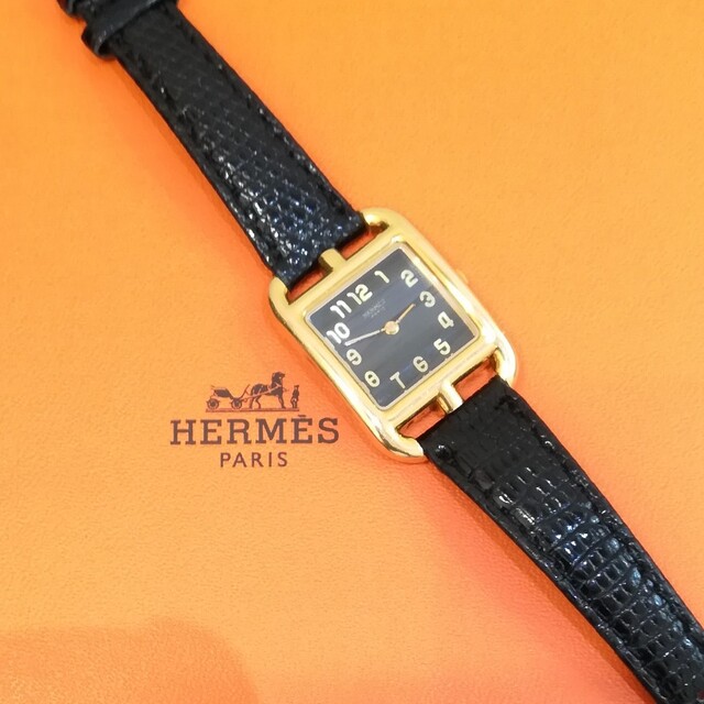 HERMES エルメス ケープコッド クォーツ K18 ケース レディース腕時計