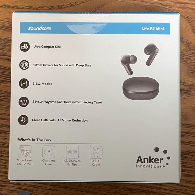 Anker(アンカー)のAnker Soundcore Life P2 mini スマホ/家電/カメラのオーディオ機器(ヘッドフォン/イヤフォン)の商品写真