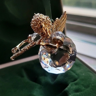 スワロフスキー(SWAROVSKI)のスワロフスキー『エンジェル オーナメント 1999年限定』天使  箱付き 美品(彫刻/オブジェ)