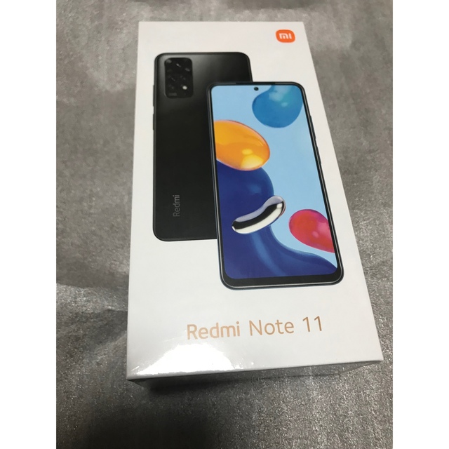 ◆未開封未使用品◆Xiaomi Redmi Note 11 グラファイトグレースマホ/家電/カメラ