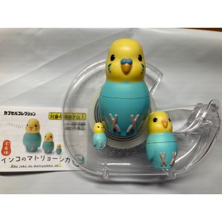 超可愛い　インコのマトリョーシカ　新品(鳥)