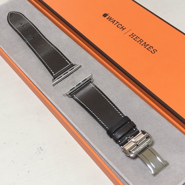 Apple Watch 専用　レザーベルト　HERMES 45mm  44mm時計