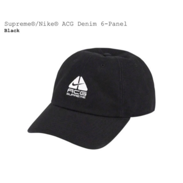 Supreme(シュプリーム)のSupreme Nike ACG Denim 6-Panel 黒 メンズの帽子(キャップ)の商品写真