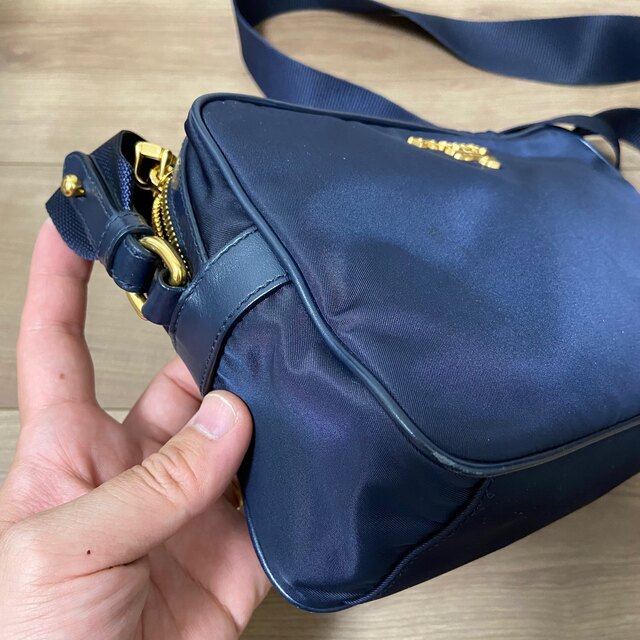 PRADA - 美品 プラダ ナイロン レザー ミニ ショルダーバッグ 1BH089 ポシェットの通販 by チョコクロ｜プラダならラクマ