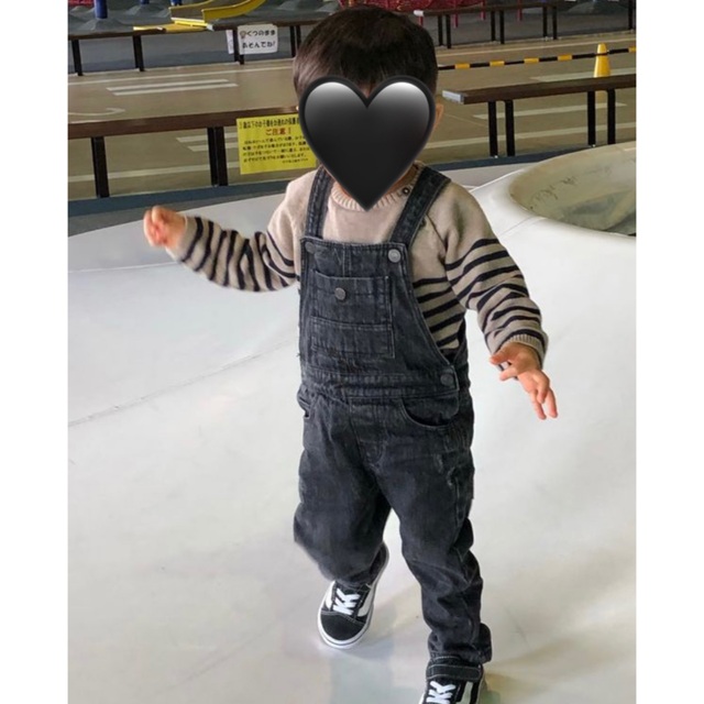 ZARA Baby デニム　オーバーオール　サロペット キッズ/ベビー/マタニティのベビー服(~85cm)(パンツ)の商品写真