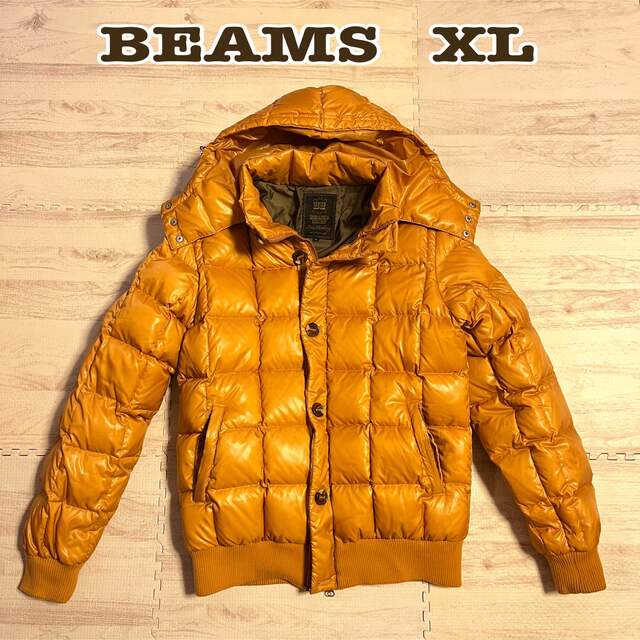 <美品> BEAMS ビームス ダウンジャケット XL マスタードイエロージャケット/アウター